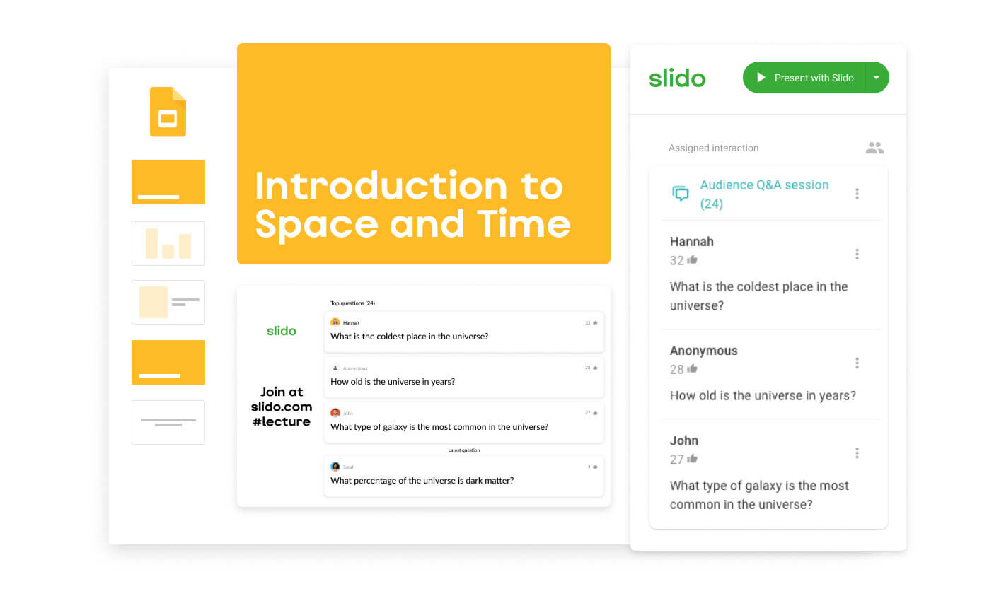 slido for education google slides integration
