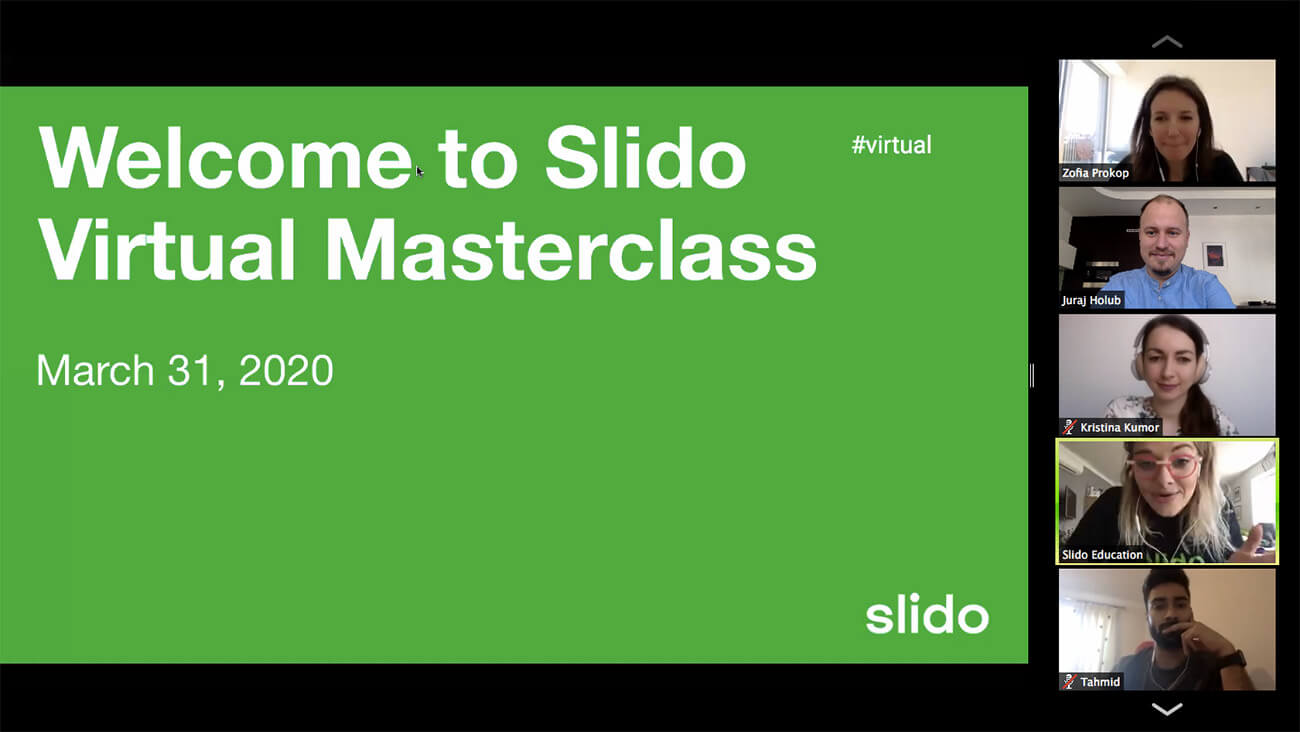 Slido virtual masterclass